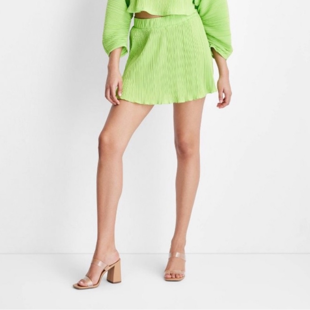 Future Collective Green Skirt NWT